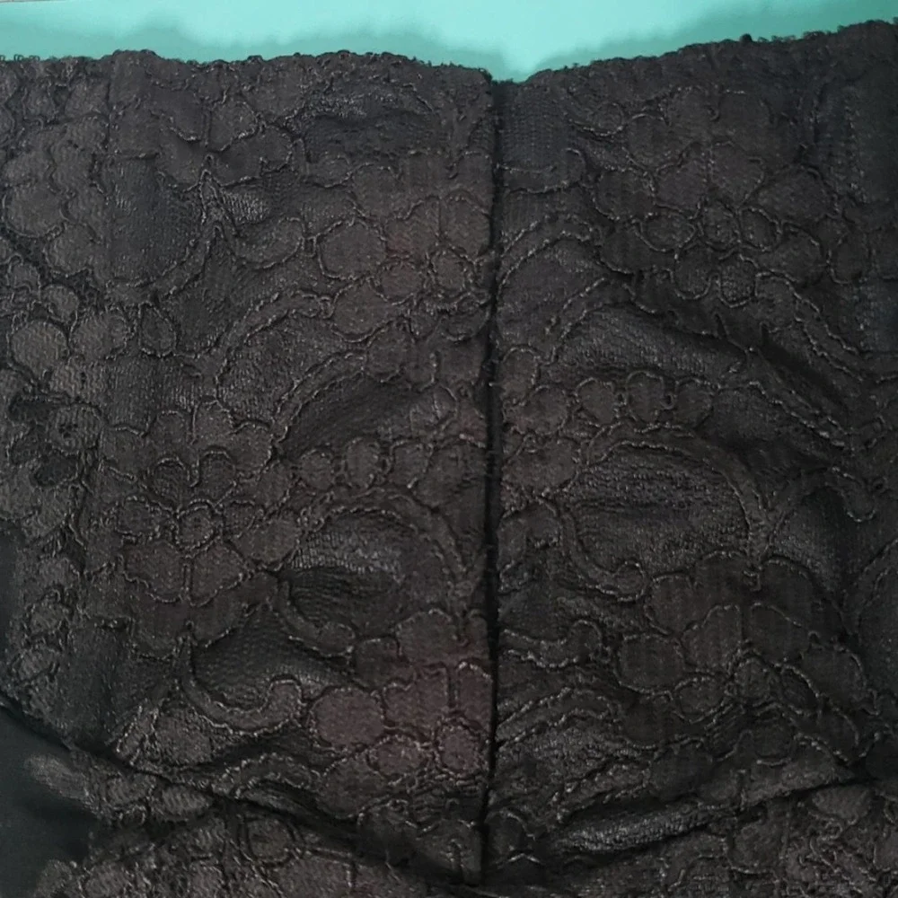 Vtg Warner's Corset Top Black Lace Panties Sz Med - Picture 2 of 9